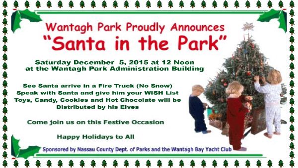 Santa InThe Park Flyer 2015