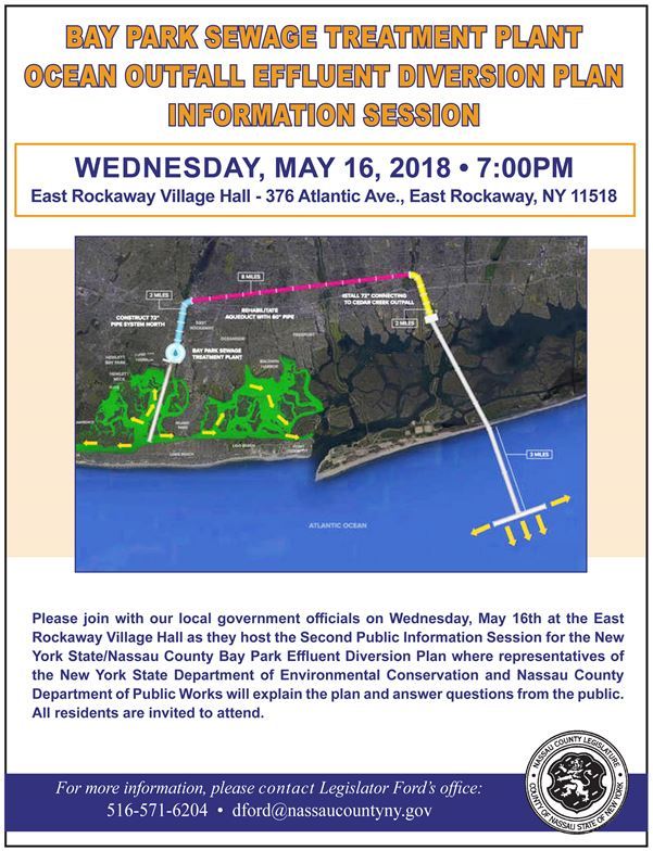 Bay Park Sewage Treatment Plant Ocean OutFall Effluent Diversion Plan Information Session