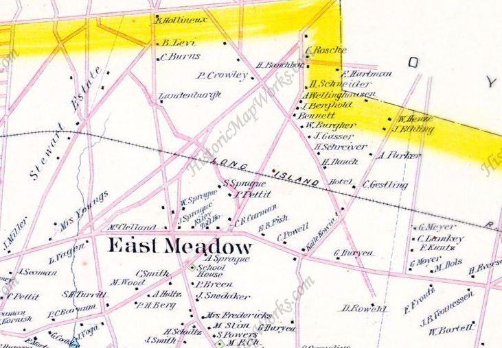 Vintage East Emdow map