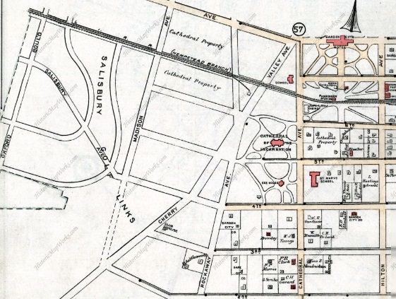 Road map of Salisbury