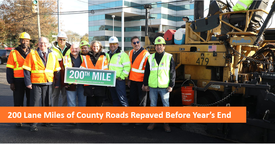 200 Lane Miles of County Roads Repaved Before Year's End