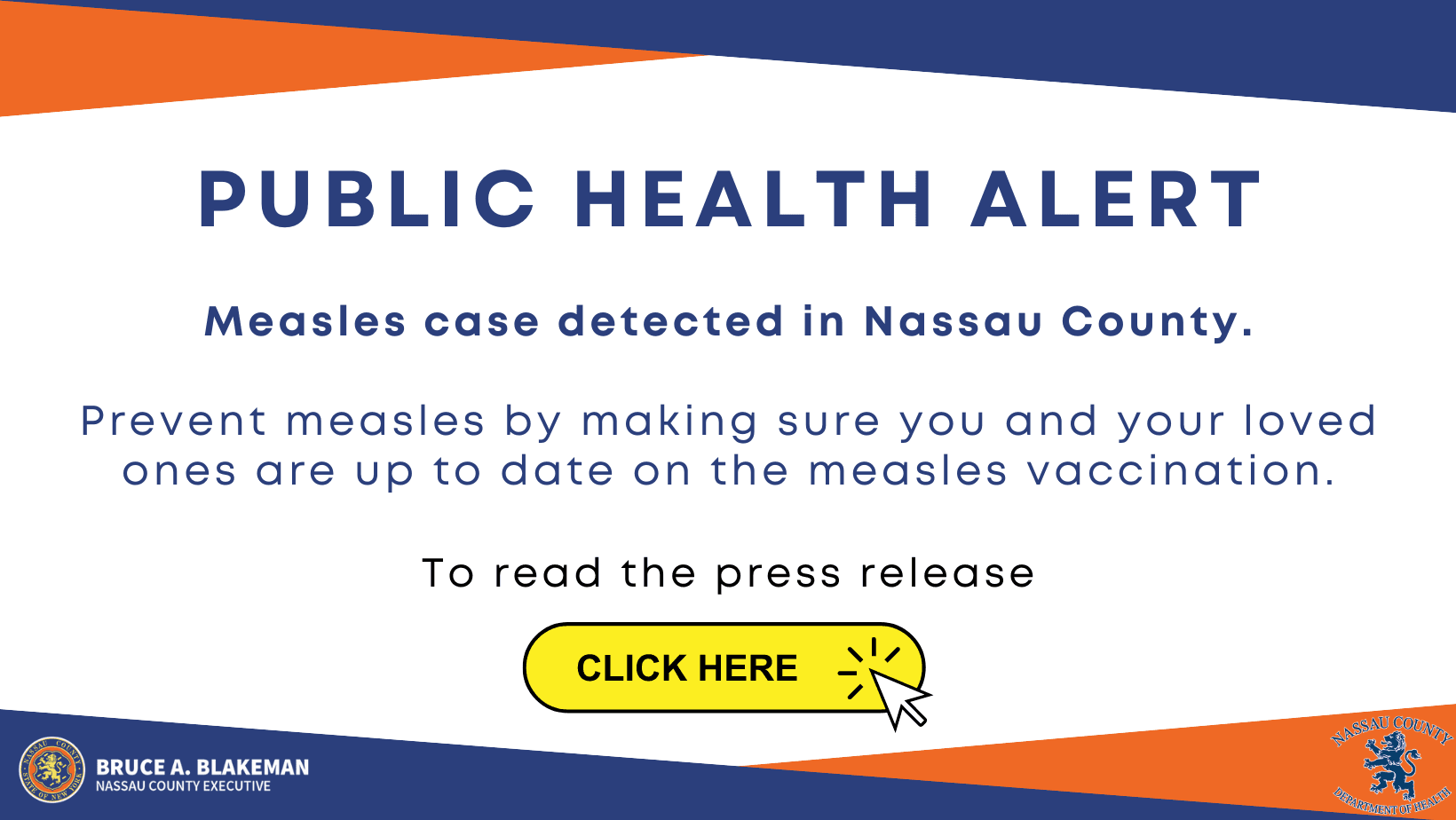 Measles Health Alert banner 3.23.24