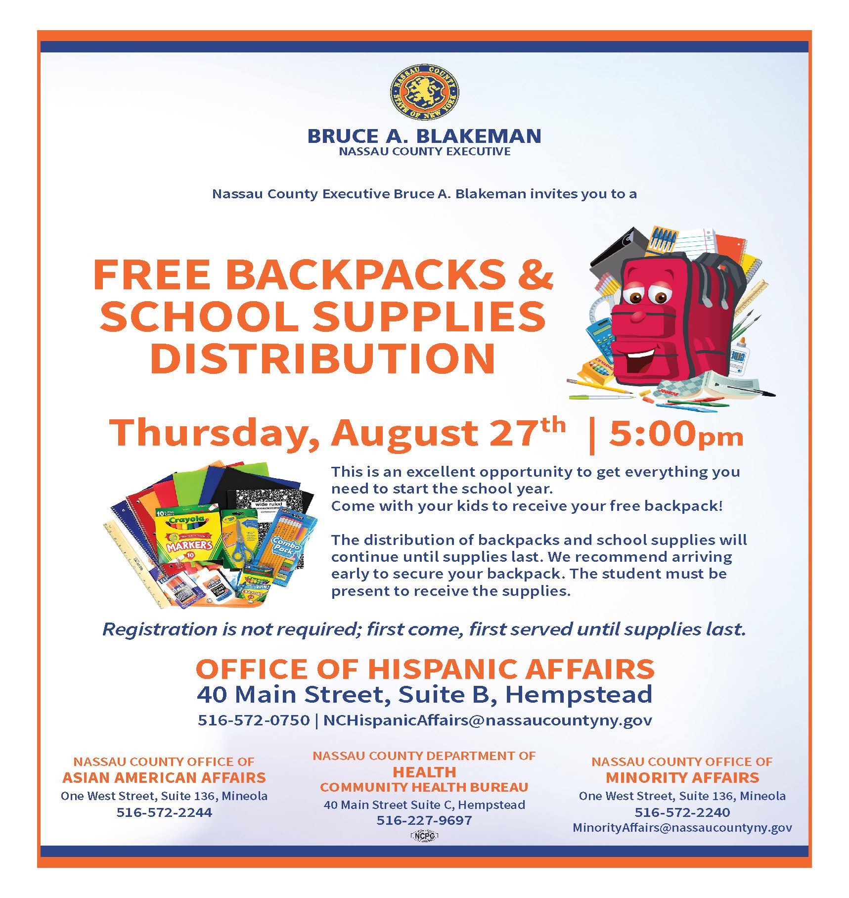 Backpack Giveaway 2026 8.5 x 11