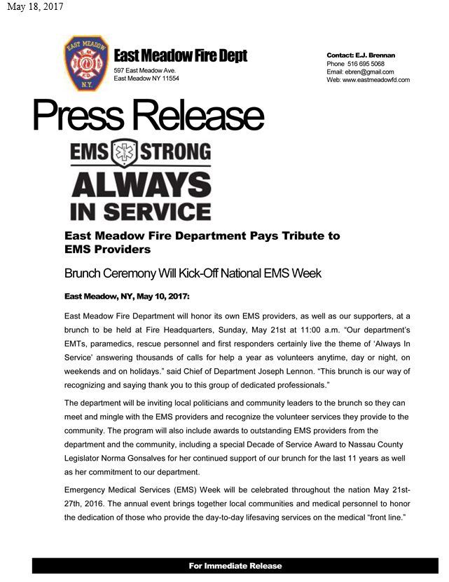 PR EMS Week