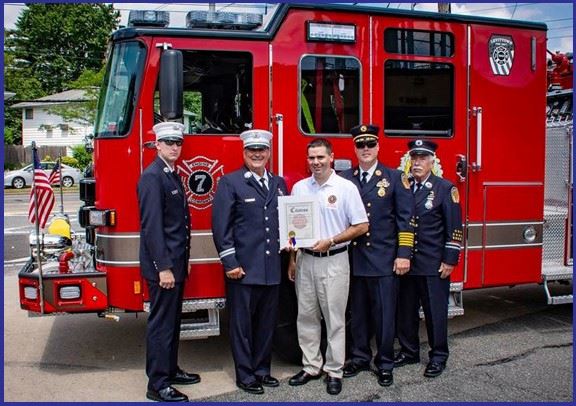 Ferretti Congratulates Levittown Fire Department