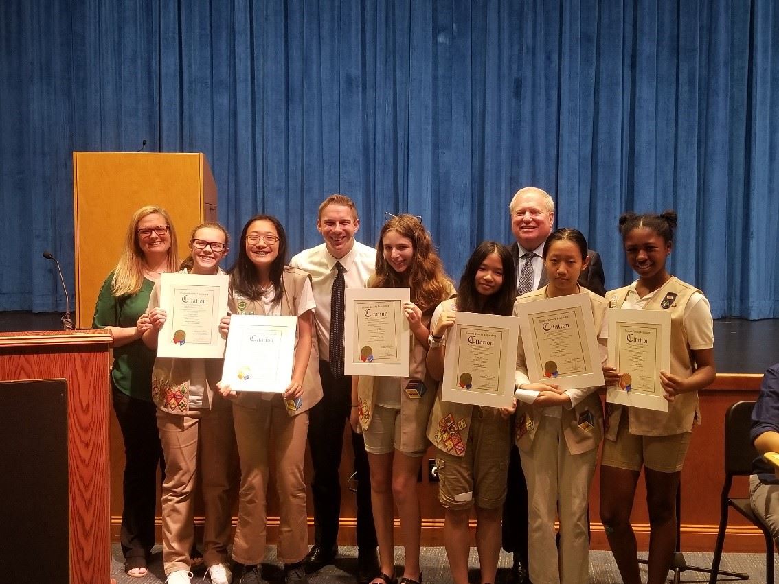 Leg. Drucker and Lafazan honors girl scouts