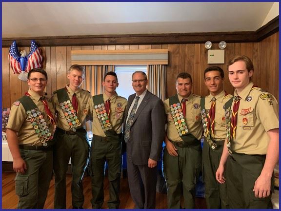 GAYLOR ATTENDS EAGLE SCOUT COURT