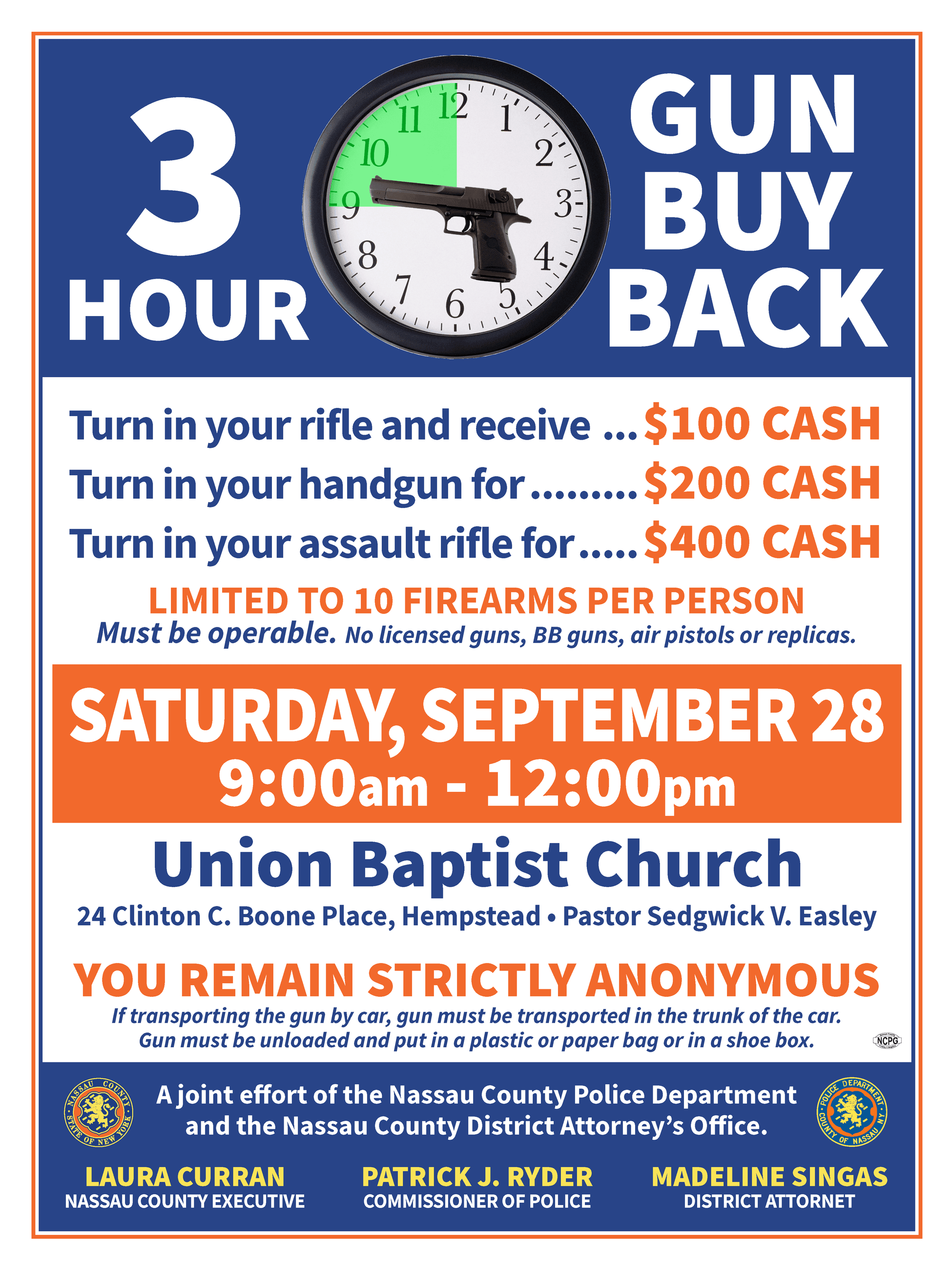 Gun Buy Back 2019 30 x 40