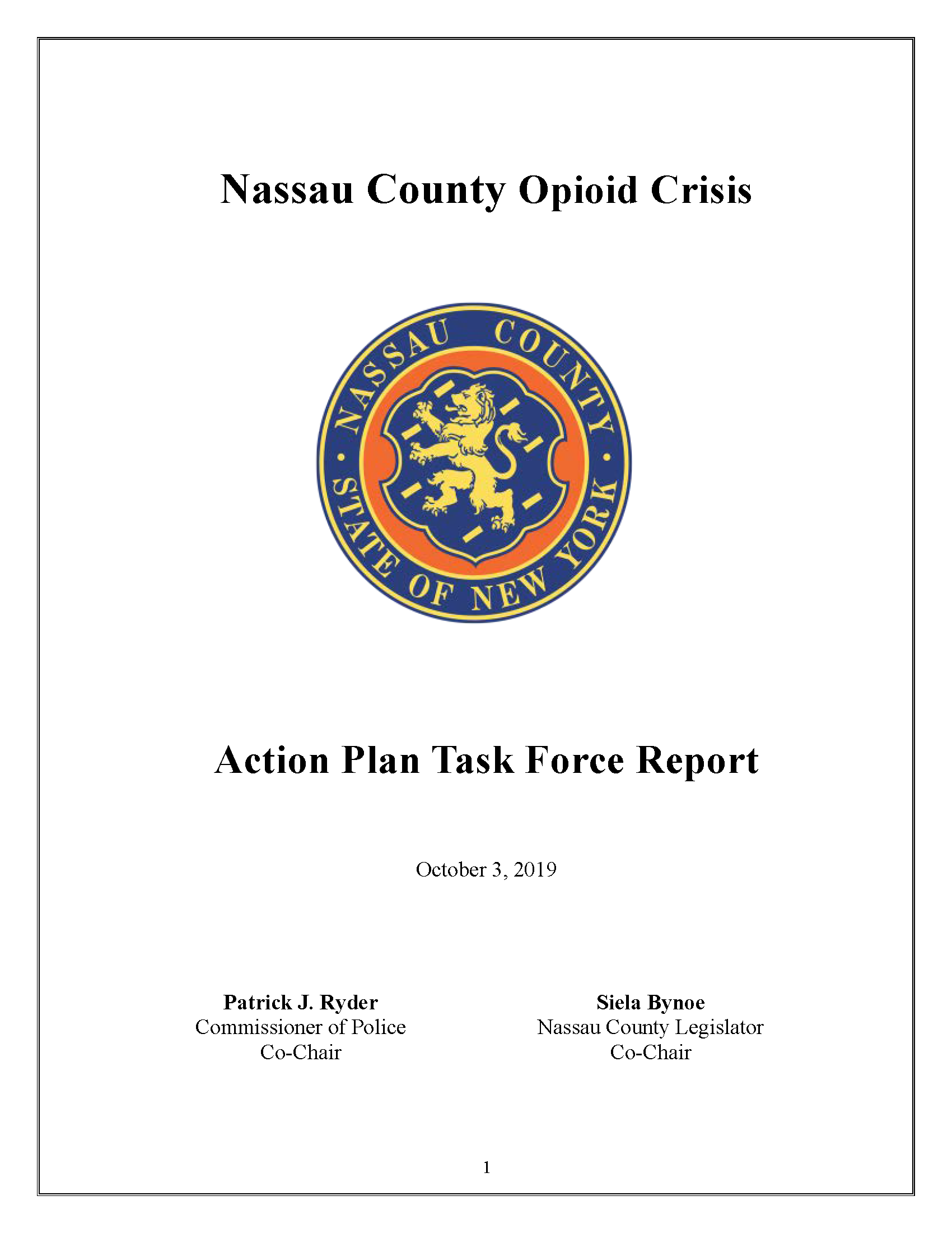 Nassau County Opioid Crisis Action Plan Task Force Report - FINAL_Page_01 Opens in new window