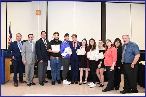 LEGISLATOR FERRETTI ATTENDS GC TECH KEY CLUB OFFICER INDUCTION CEREMONY