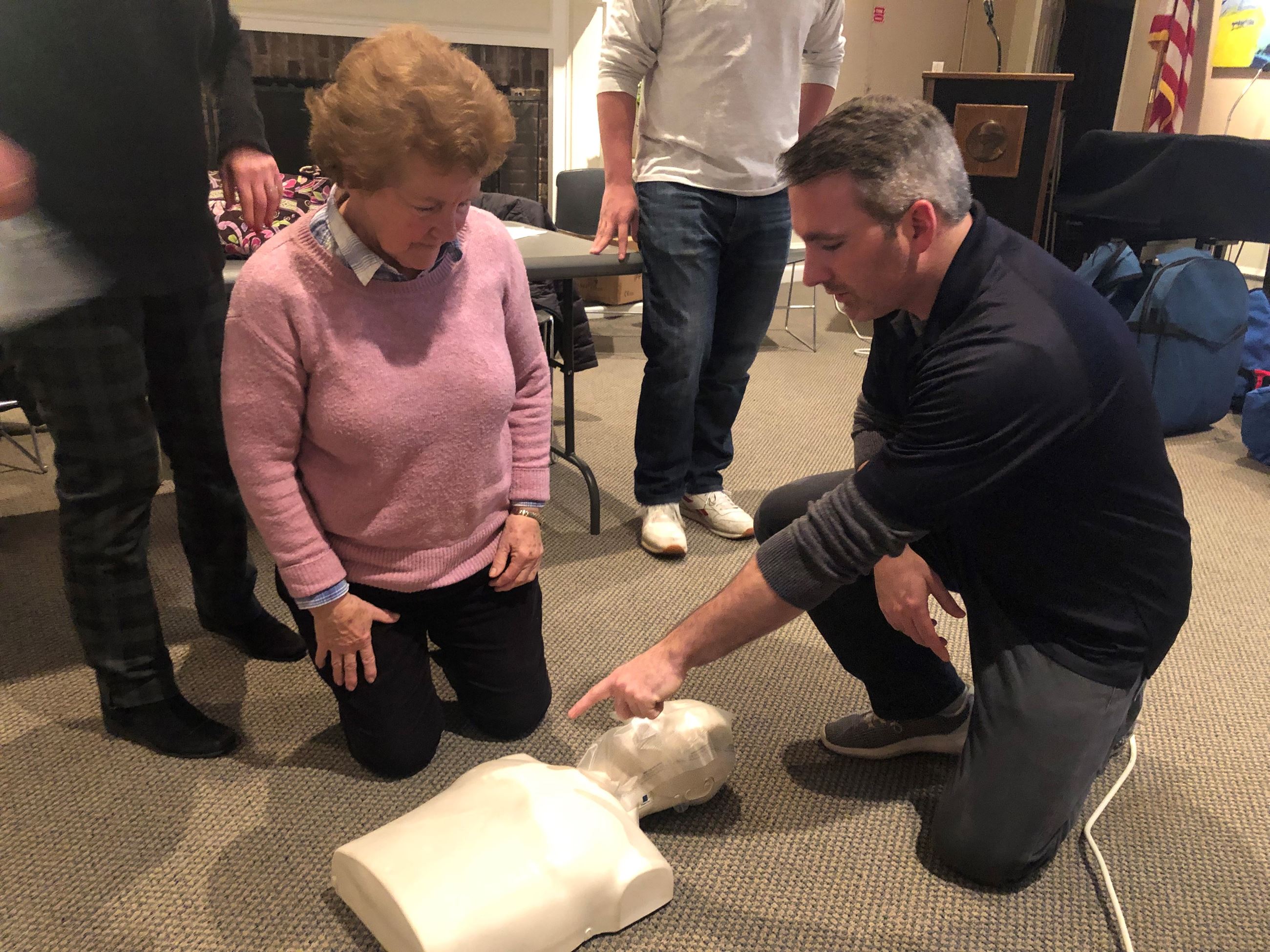 Lafazan and DeRiggi Whitton - CPR training