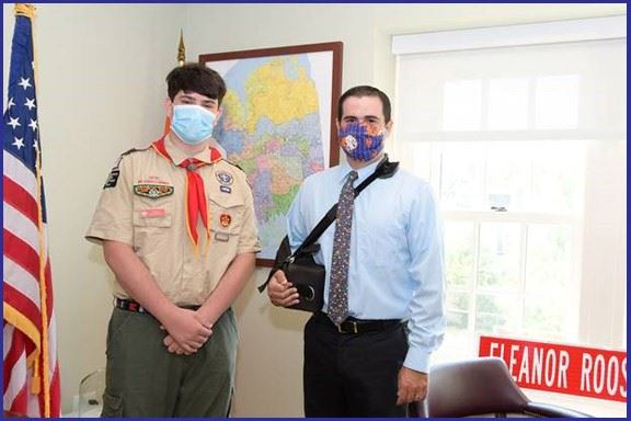 ld15pr Nassau County Legislator John Ferretti Dylan is a Boy Scout in Troop 189