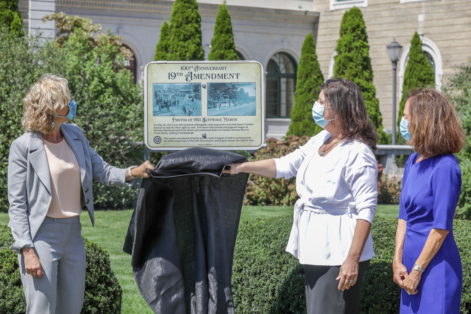 County Executive Curran Unveils Marker Celebrating 100th Anniversary of 19th Amendment pic 3