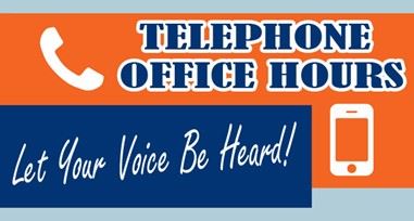 LEGISLATOR FORDS TELEPHONE OFFICE HOURS