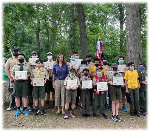 Legislator Ellen W. Birnbaum Honors Scouts for Clean-Up Initiative