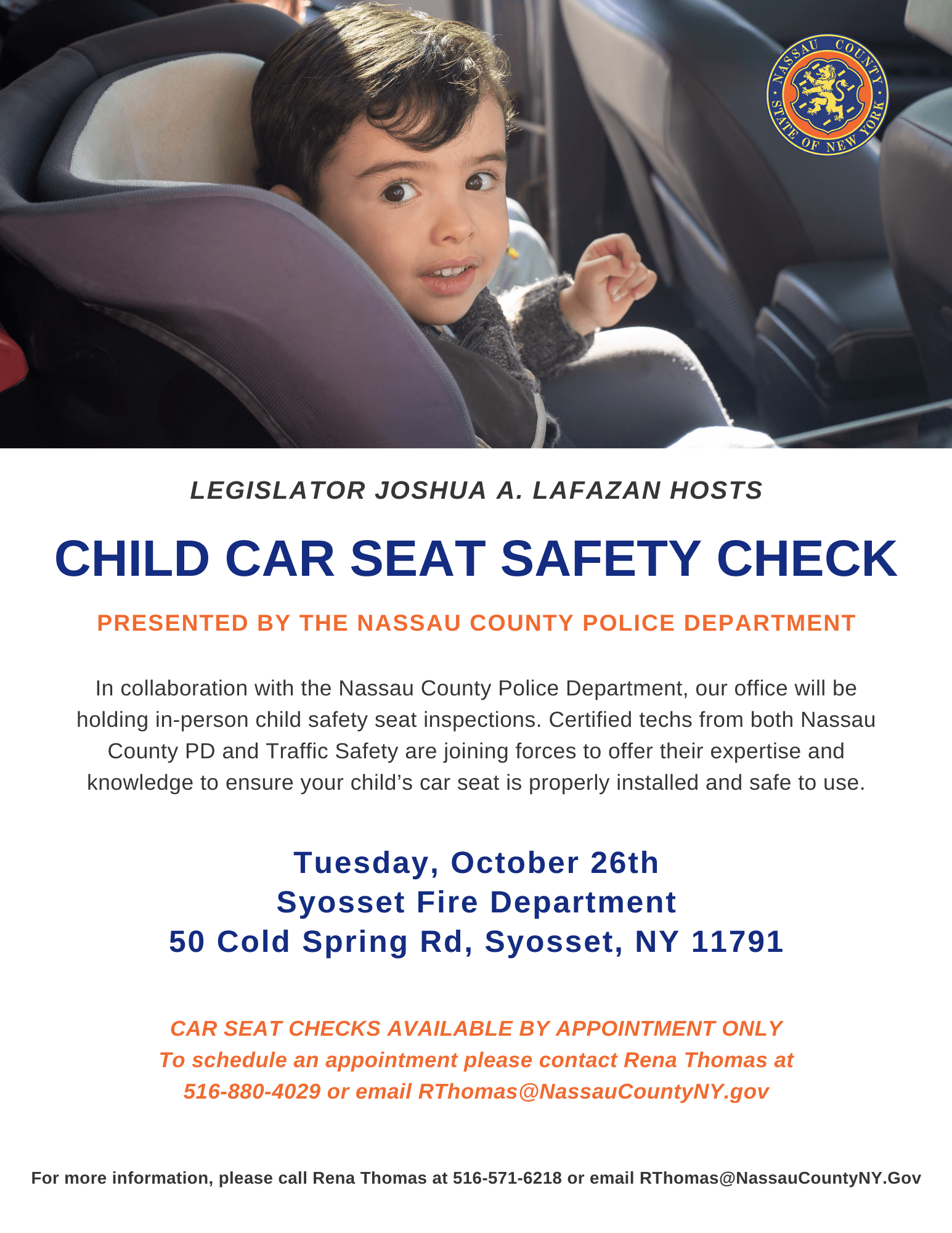 Child Car Seat Safety Check