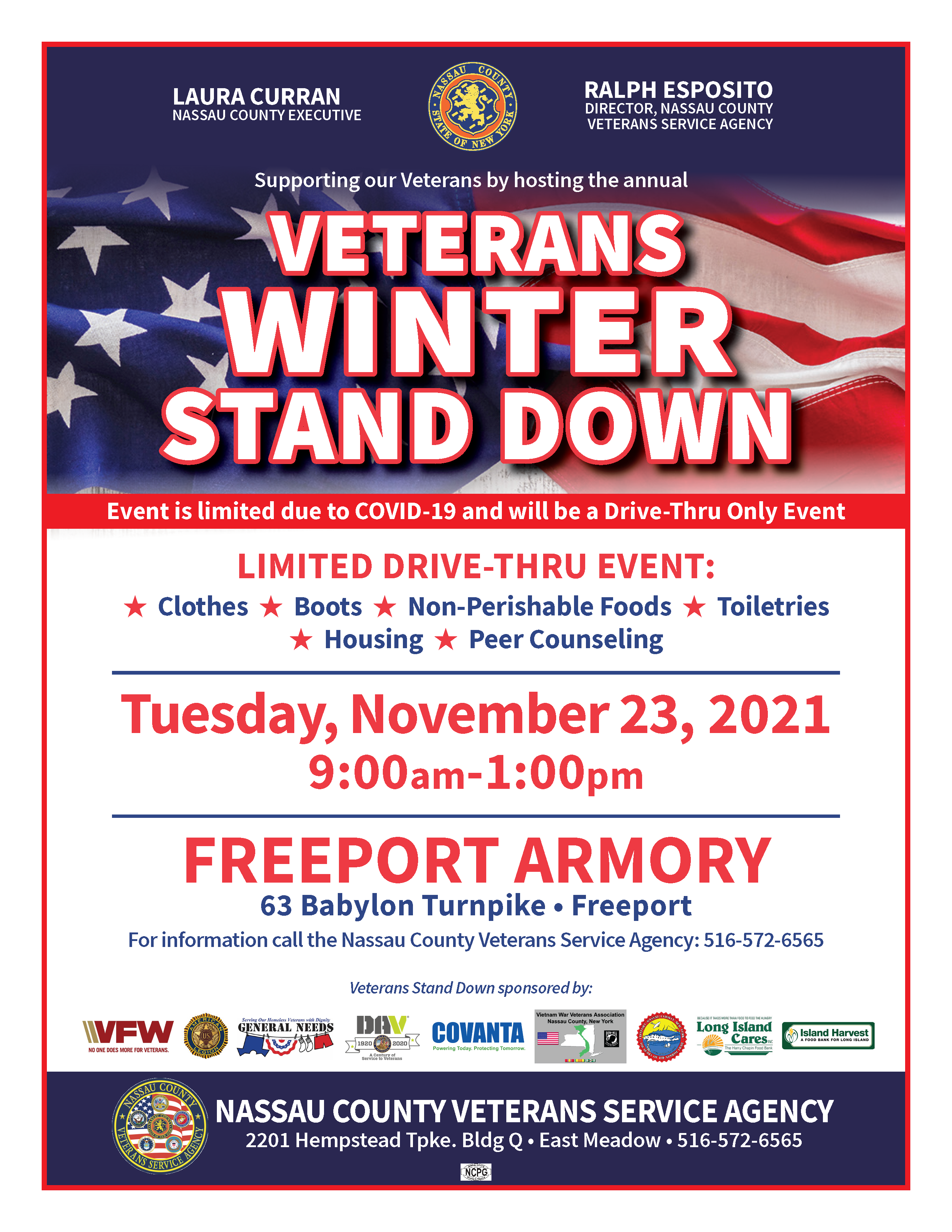 Veterans Winter Stand Down Flyer 2021