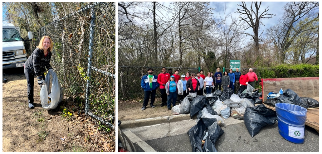 Legislator Debra Mule Joins Freeport Residents for Earth Day Community Cleanup Clean-Up at the Brook