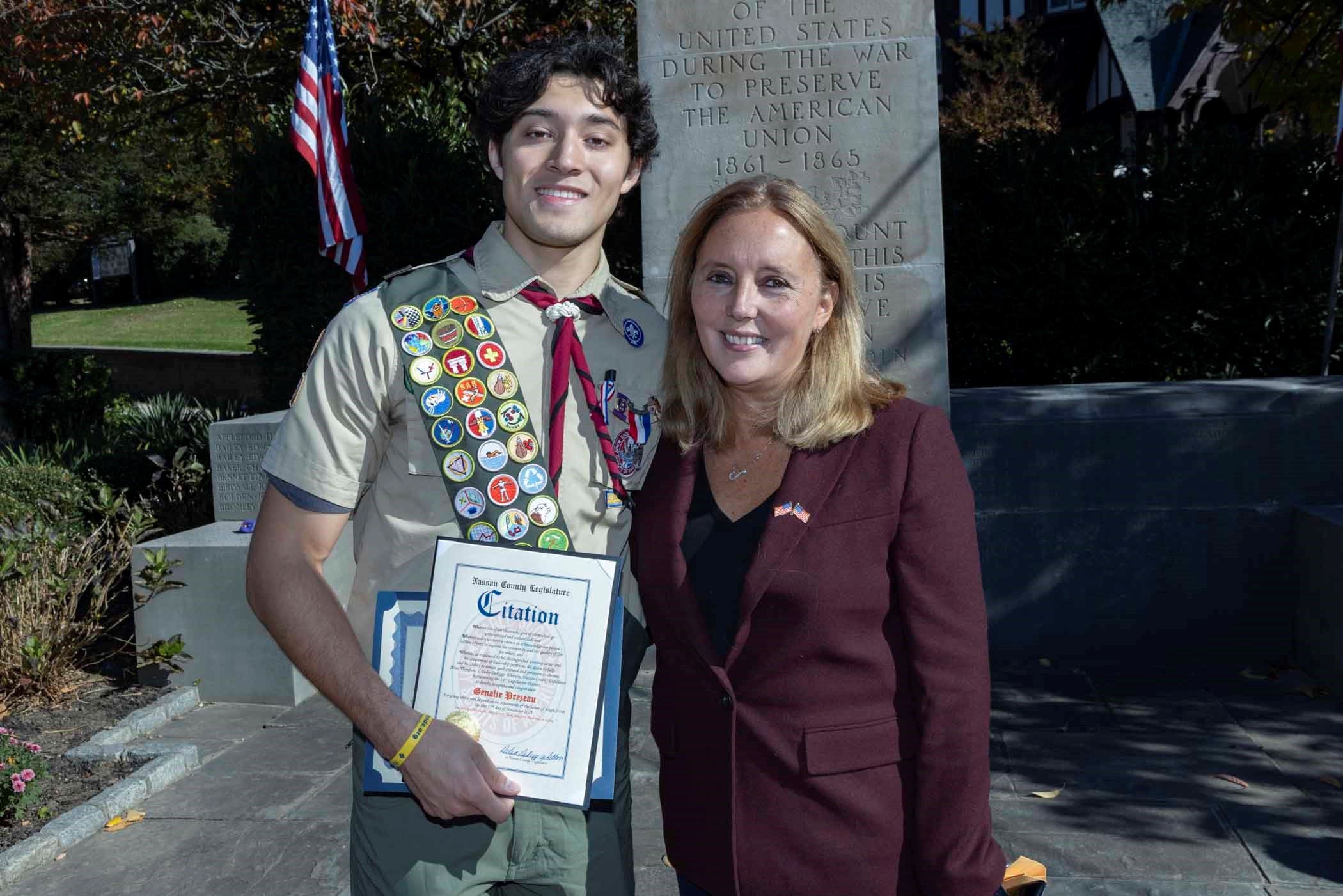 Legislator DeRiggi-Whitton - Genalie Veterans Day