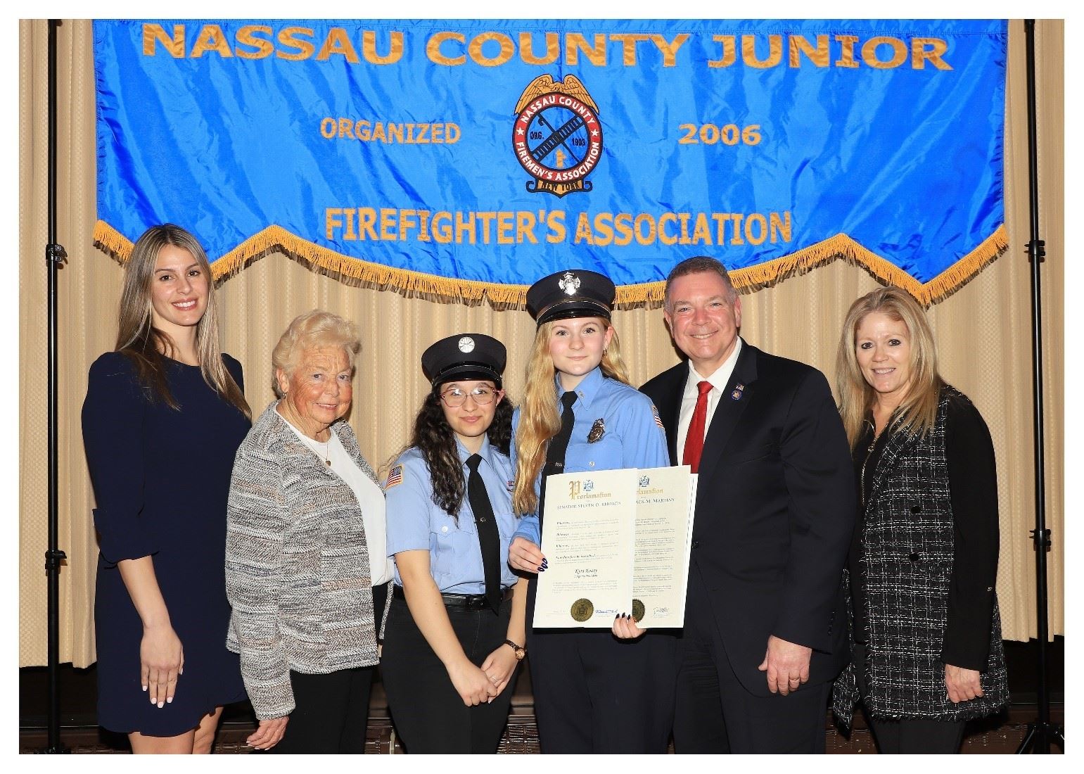 LEGISLATOR GOETZ ATTENDS JUNIOR FIREFIGHTER INSTALLATION DINNER