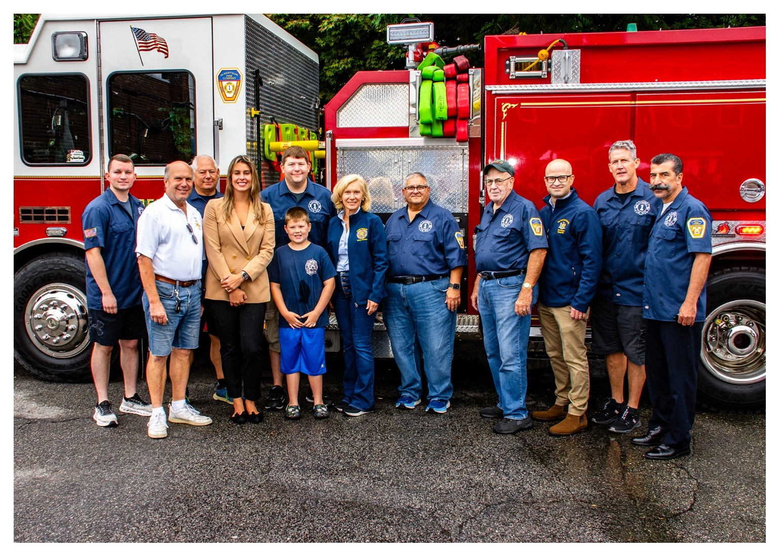 ld18 Williston Park Fire Truck Wetdown