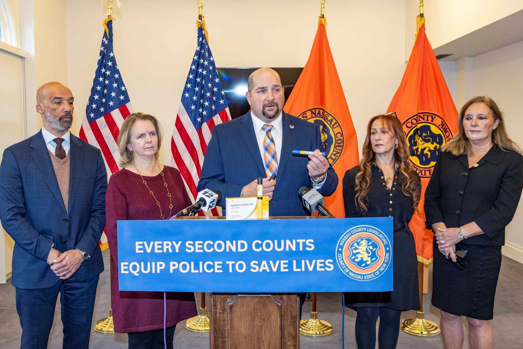 Legislator Seth Koslow Unveils Life-Saving Bill to Equip Police Vehicles with EpiPens