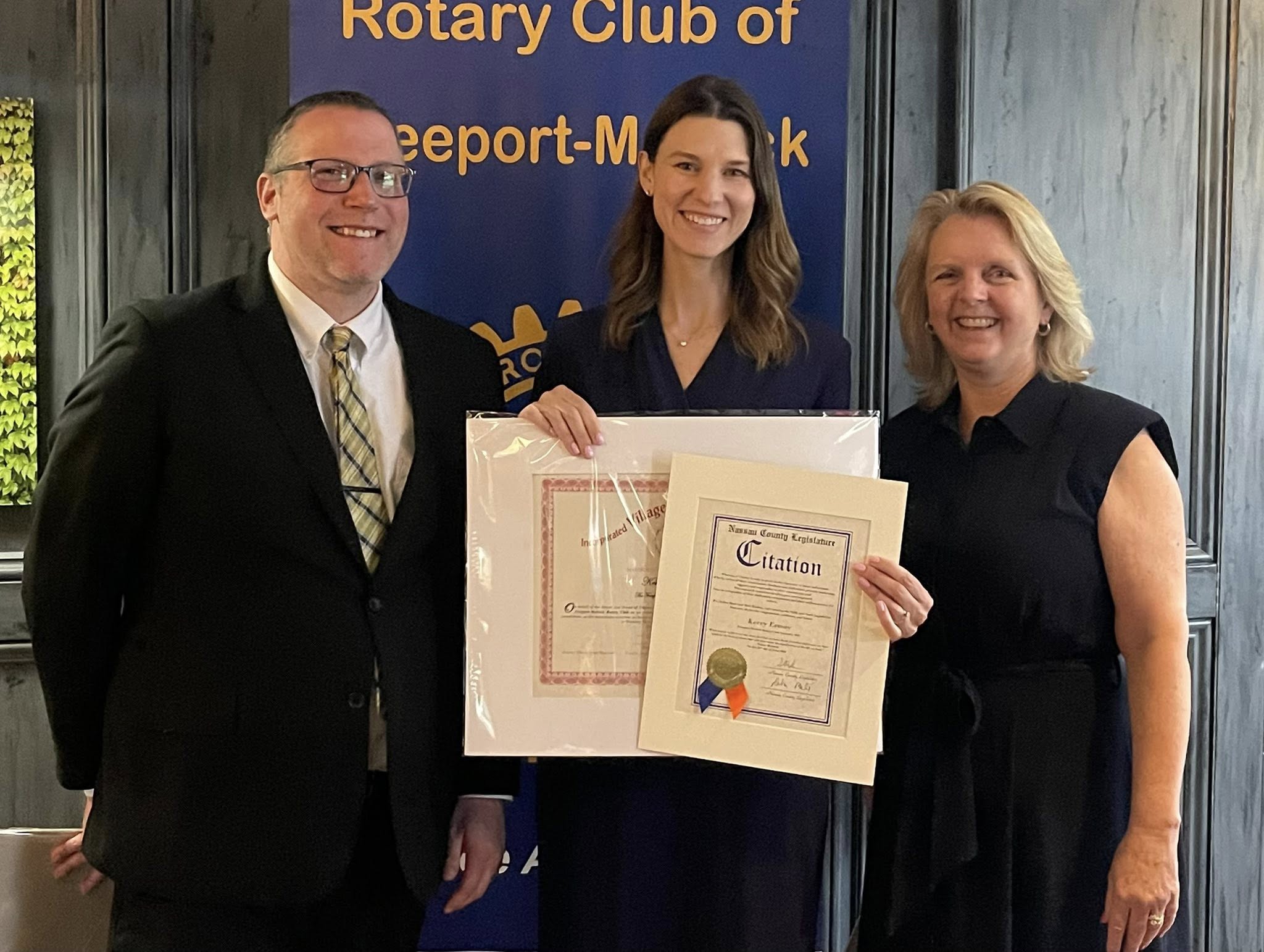 Mule - Freeport Merrick Rotary Installation 2025 - Kerri Emsay
