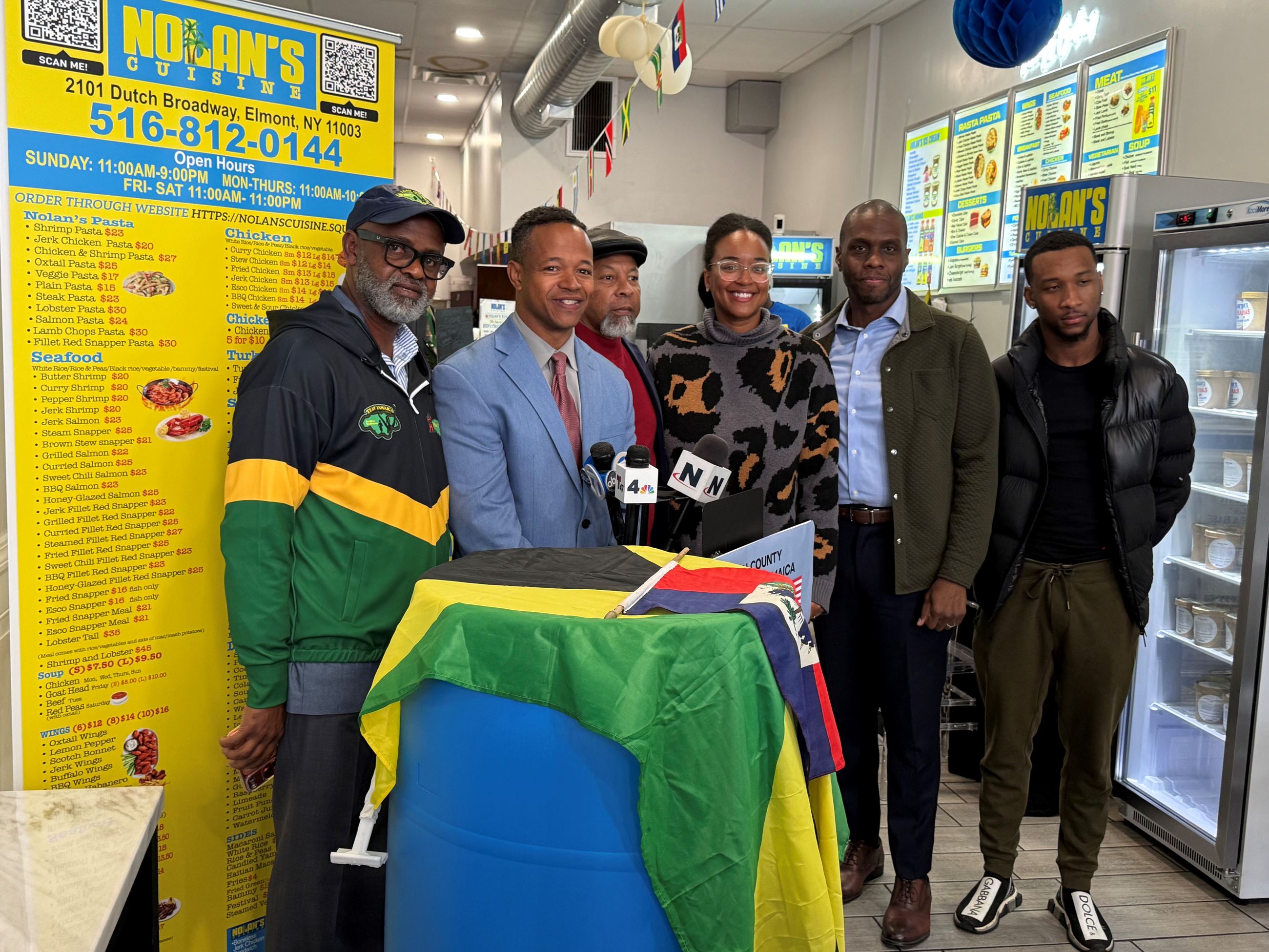 Solages - Jamaica Relief press conference