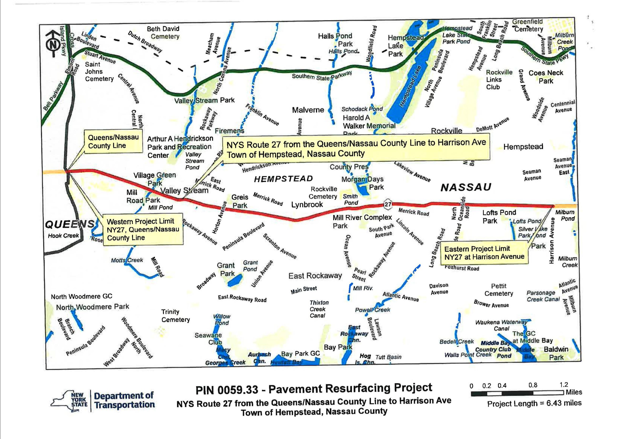 Sunrise Highway Map