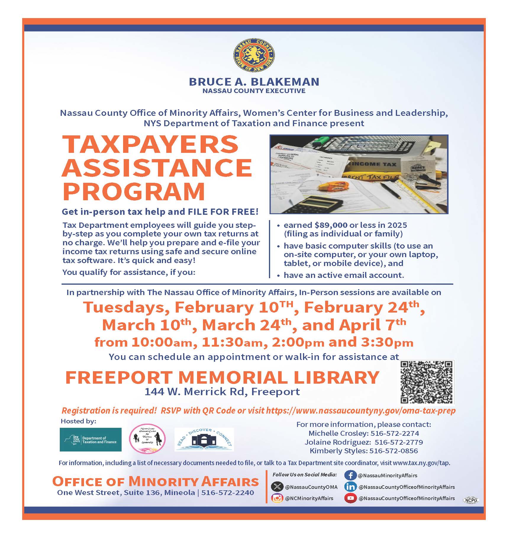 Taxpayers Assistance 2026 FREEPORT 8.5 x 11