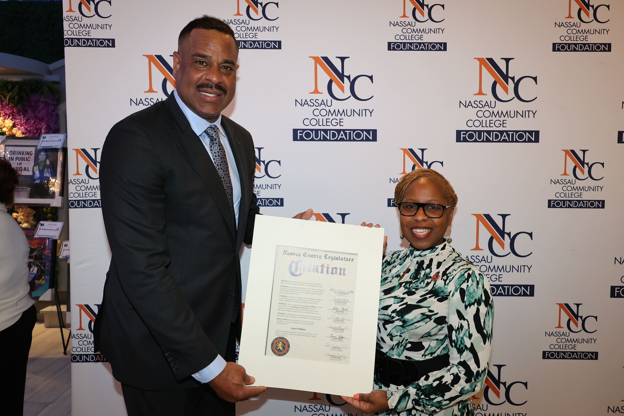 Legislator Russell w Jayson Williams