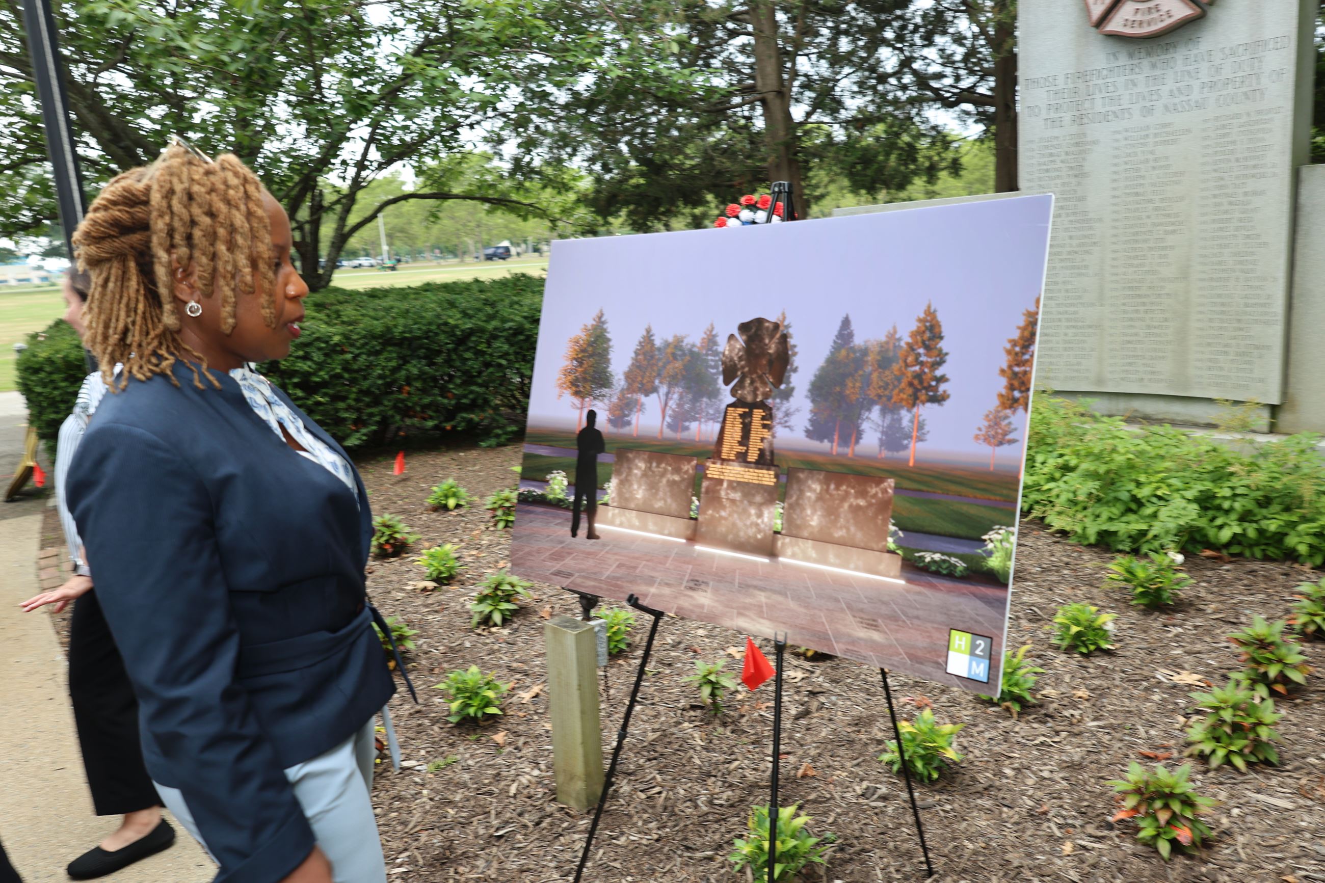Russell - 911 memorial dedication