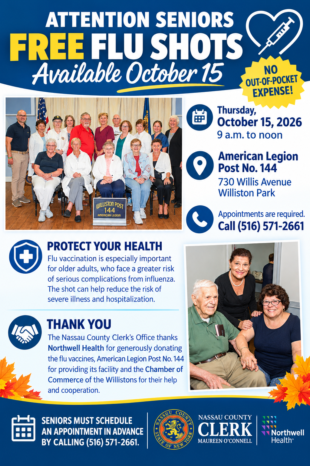 Flu Shot Event Flyer 2026